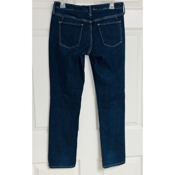 Mossimo Womens Jean Size 4 S/C Bootcut Mid-Rise Curvy Dark 5-Pocket Stretch - Picture 1 of 9